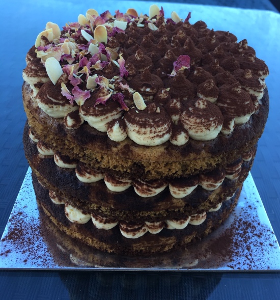 Gluten Free Tiramisu Layered Cake